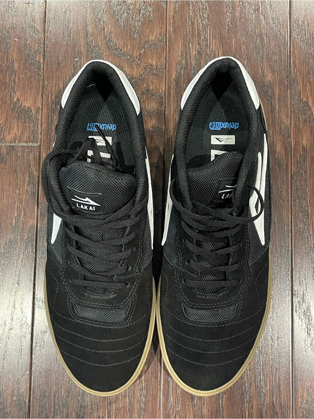 Lakai Cambridge Suede Black/Gum Sole Men Size 10 - Picture 4 of 8